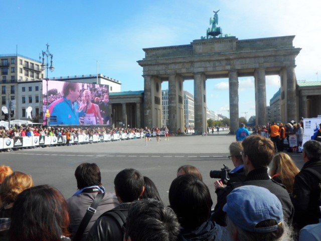 Finishing Point of the Berlin Marathon at Brandenburg Gate