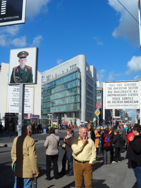 Checkpoint Charlie : Soviet Soldier as you enter the Soviet Sector