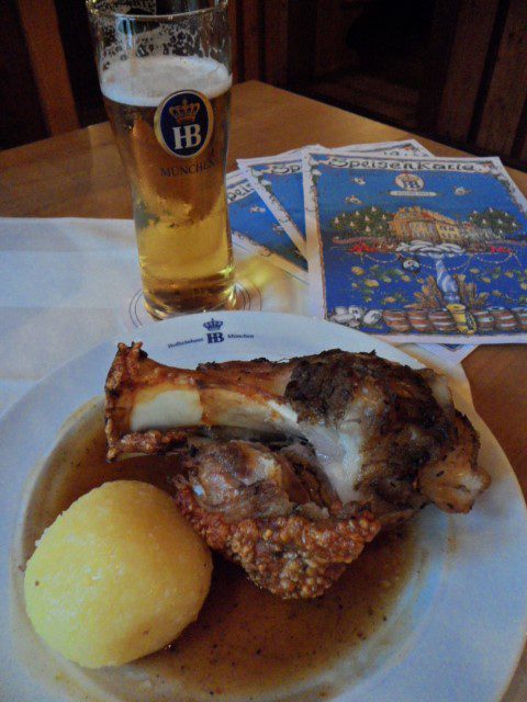 Best pork knuckle ever @ Hofbrauhaus Munchen