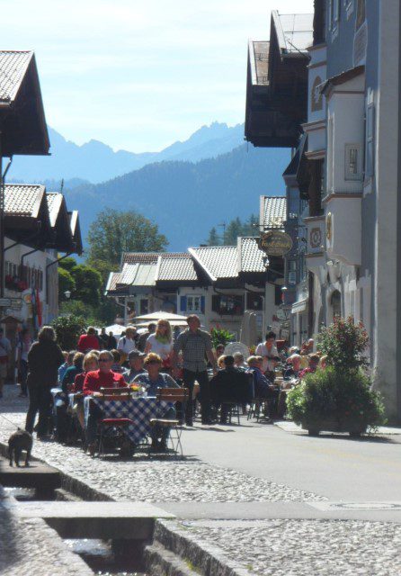 Restaurant Street at Mittenwald