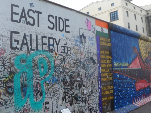 East Side Gallery as we walked from Warschauer Street