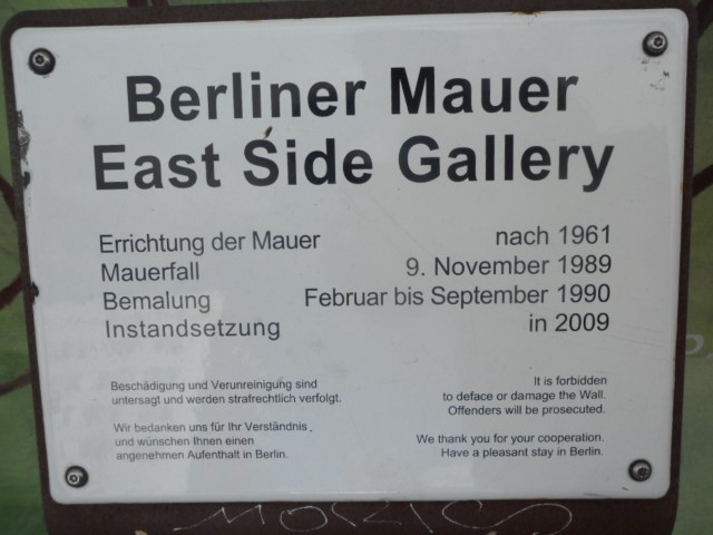 Berlin Wall East Side Gallery Information