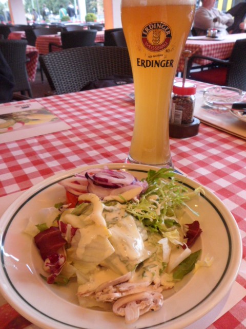 Salad and Erdinger @ Block House Berlin