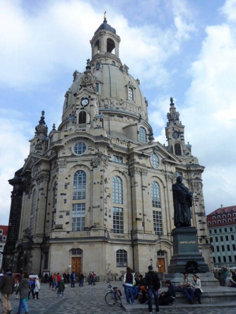 Frauenkirche with Statue of Martin Luther - Possibly the most famous building in Dresden