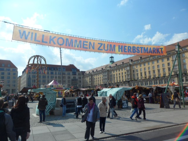 Entrance of Herbstmarkt Dresden