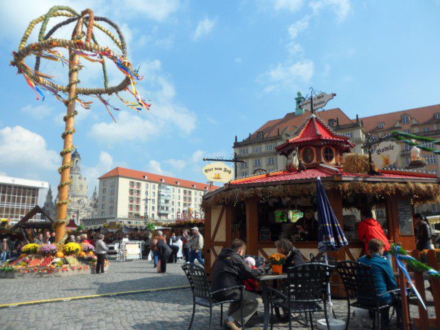 One of the many food stalls at Dresden Herbstmarkt