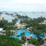 Huge pool for staycation at the Rasa Sentosa Resort