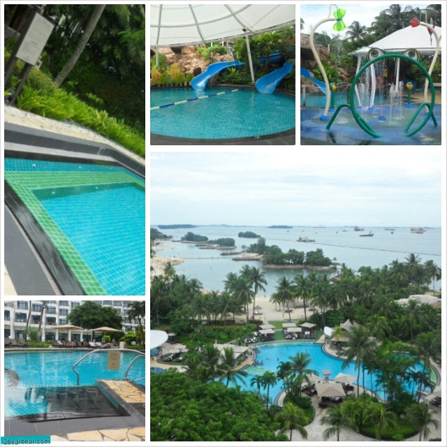 Swimming pool of the Rasa Sentosa Resort Singapore