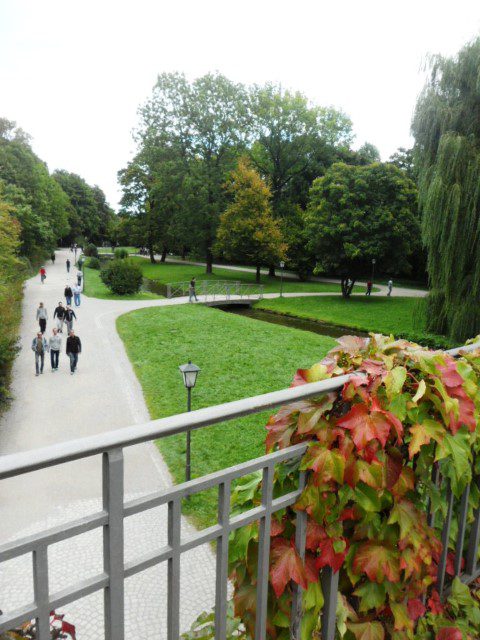 Entrance to the Englischer Garten Munich