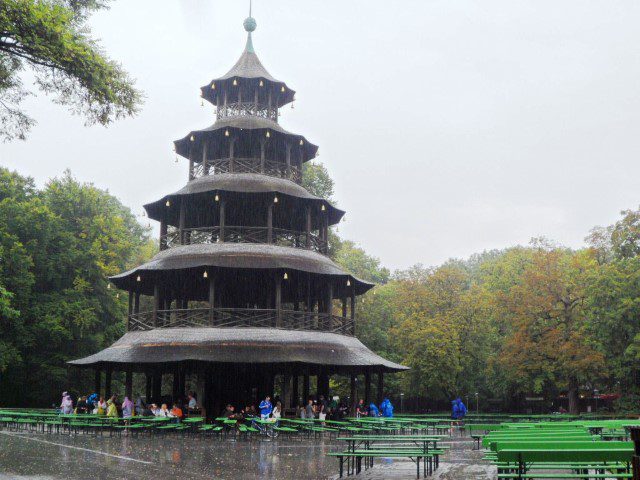 Chinesischer Turm at the Englischer Garten Munich