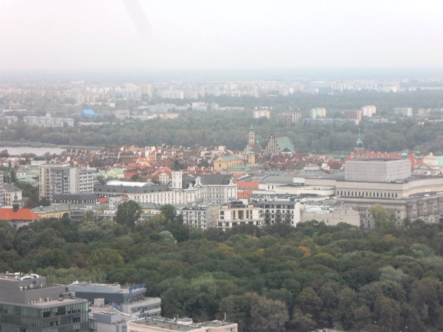 View of the Old City from Intercontinental Warsaw