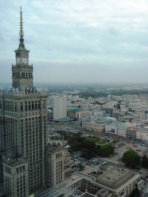Palace of Culture and Science from Intercontinental Warsaw Poland