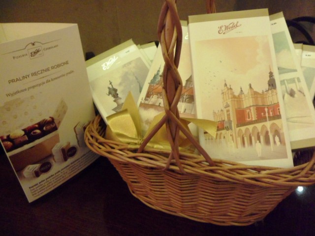 Chocolate basket - Nicely packaged Wedel Chocolates!!