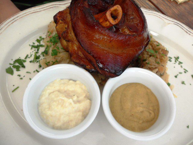 Honey Glazed Pork Knuckle (38zl) @ Folk Gospoda Warsaw Poland