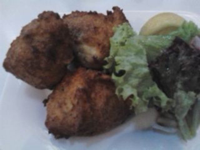 Deep Fried Spanish style cod fish cake