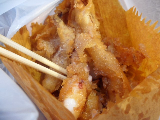 Tried the fried squid = 15HKD for a small bag