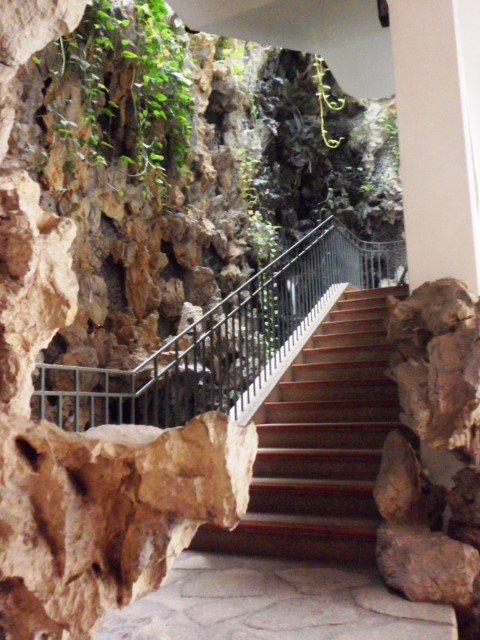 Garden area leading to the spa facilities Regency Hotel Macau