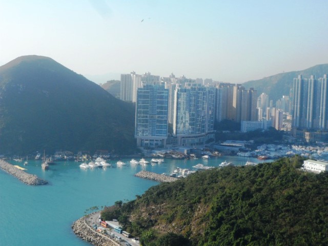 View of the harbour from the Summit of Ocean Park Hong Kong