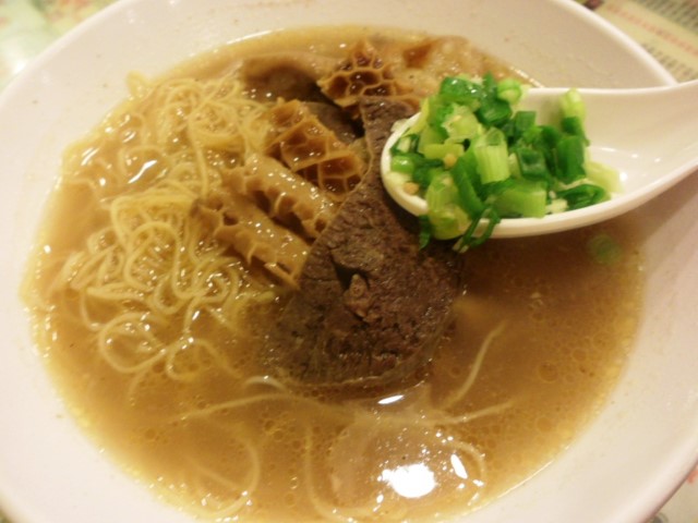Mixed Beef Noodles (27HKD) - consists of tribe,tendon,liver and springy noodles