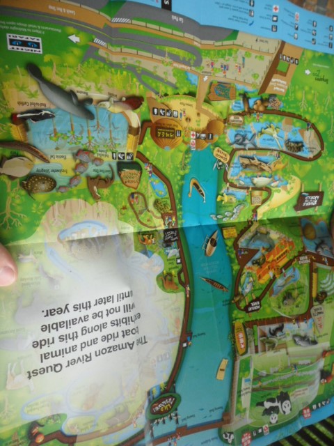 Map of the River Safari in Singapore
