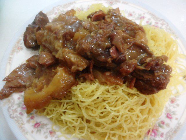 Beef brisket Noodles at Mak Mun Kee Noodles Shop HKD38