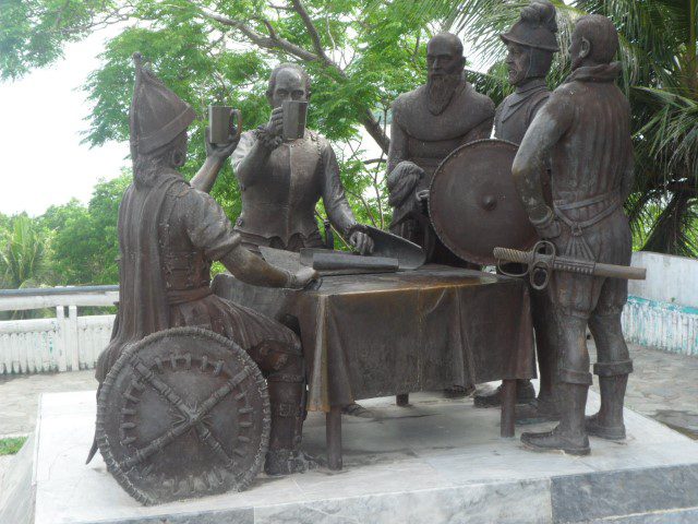 Blood compact memorial shrine they had to drink each others blood to be friends