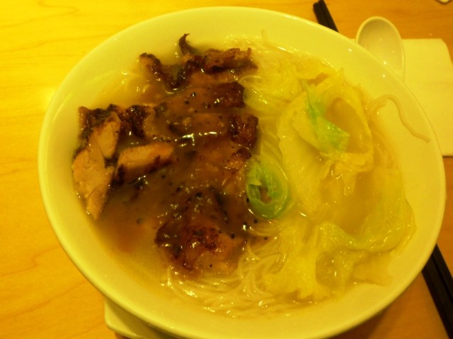 Chicken Chop with Bee Hoon & Yuan Yang