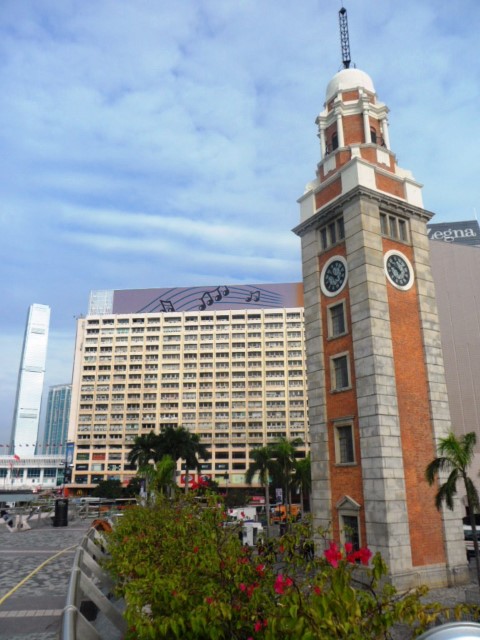 Clock Tower Hong Kong close to the Avenue of the Stars