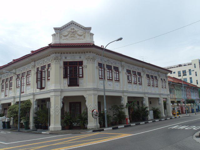 Fusion of colonial British and Peranakan architecture