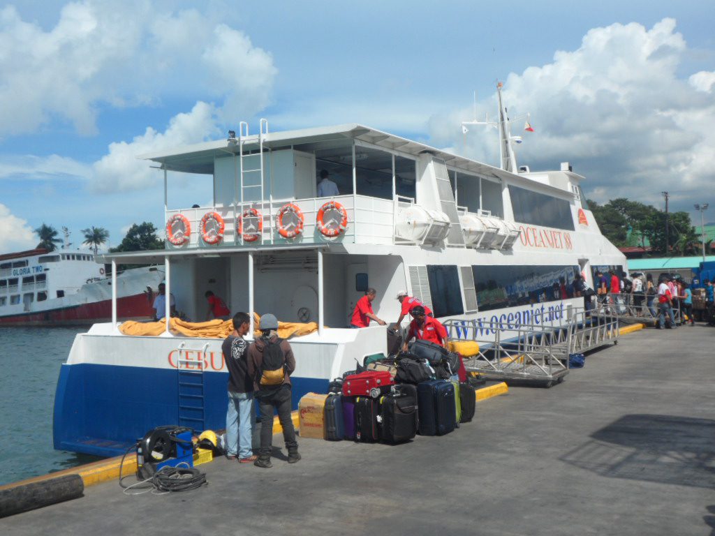 Oceanjet ferry from Cebu to Bohol