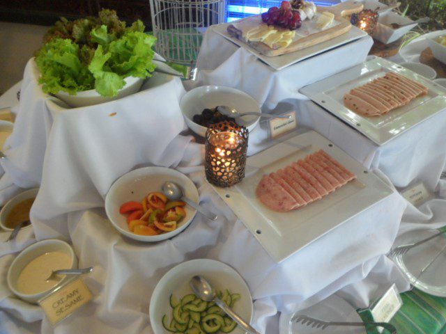 Amorita Resort Breakfast Salad and cold cuts