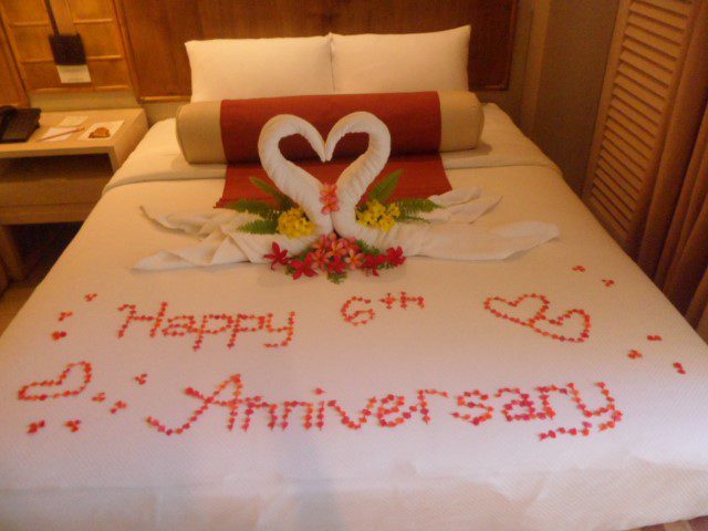 Flower deco for anniversary at Amorita Resort Bohol