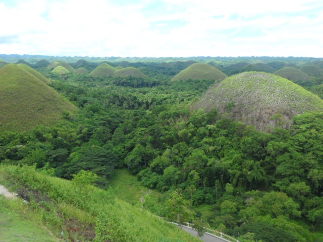  Chocolate Hills Bohol named so because during the dry summer months the greenery wont be there revealing the brown hills