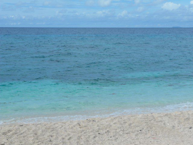 Clear blue water at Balicasag Island