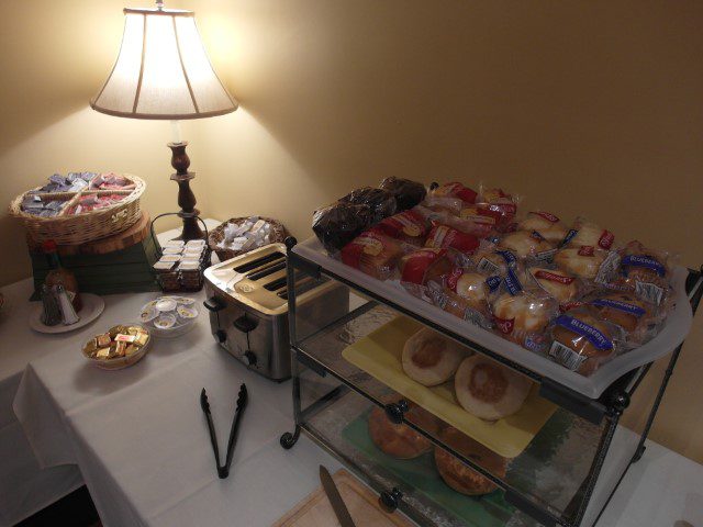 Breakfast spread at Heathman Lodge Vancouver Washington