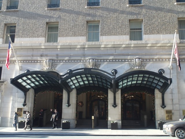 Entrance of Palace Hotel San Francisco