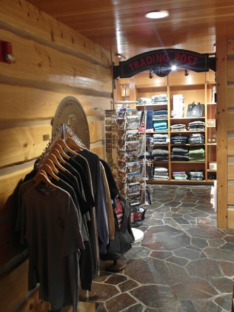 A small gift shop named Trading Post at Heathman Lodge