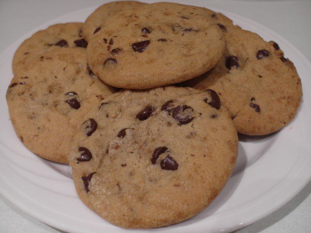 Freshly baked chocolate chip cookies!