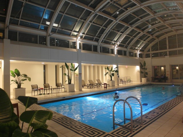 Swimming pool on 4th floor of Palace Hotel