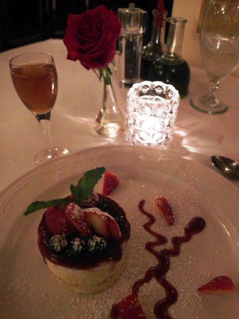 Ricotta Cheesecake paired with Dessert Wine at Fior d'Italia San Francisco