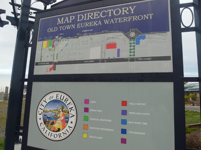 Map of Old Town Eureka Waterfront