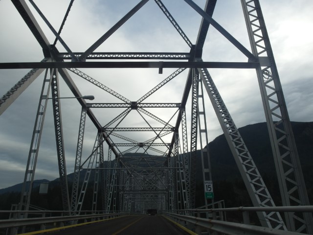 Bridge of Gods as we drove on it, crossing the Columbia River