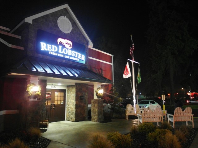 Facade of Red Lobster - We went to the one near Westfield Mall in Vancouver Washington