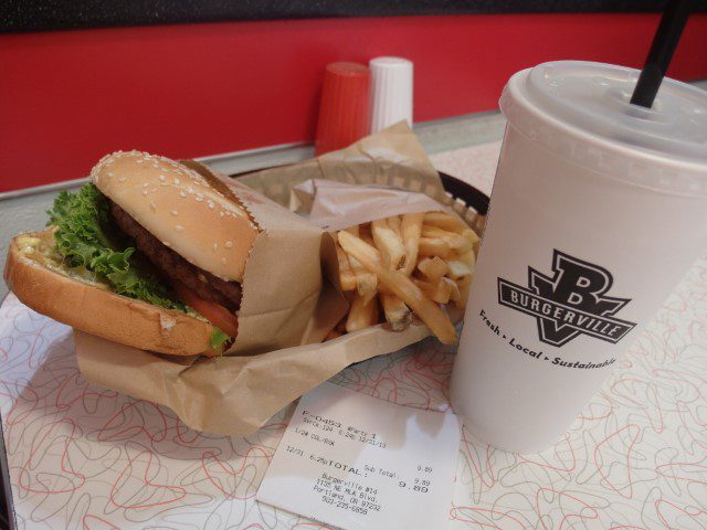 Colossal Cheese Burger from Burgerville ($9.89USD) - Tasty US Beef!