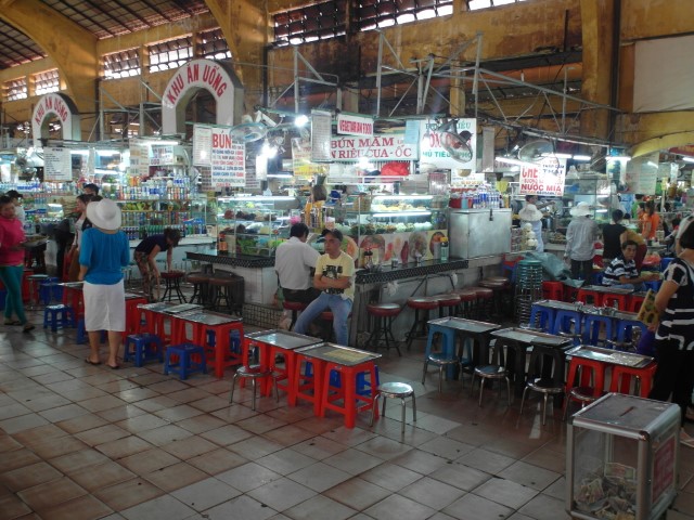 Lunch at this stall inside Ben Thanh Market Ho Chi Minh City