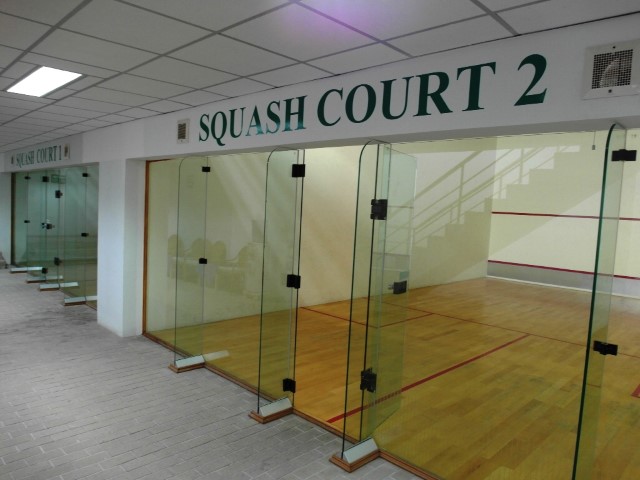 Squash Courts – Where the hotel will be hosting its first ever Squash Tournament