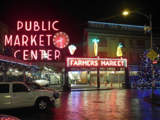 Pike Place Market at Night