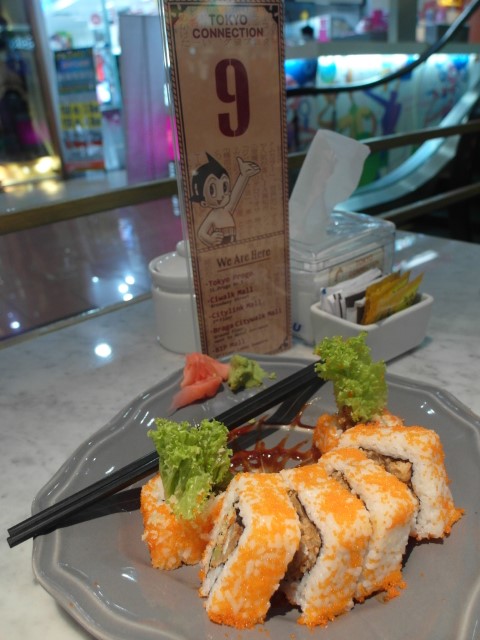 Sushi platter at Tokyo Connection