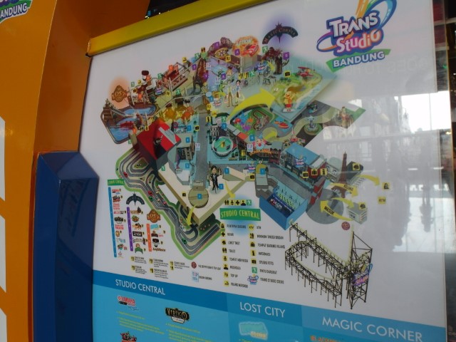 Trans Studio Bandung is divided into 3 zones Studio Central, The Lost City and Magic Corner