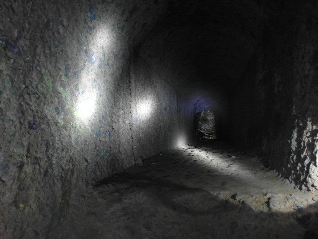 Ventilation shafts built within the caves